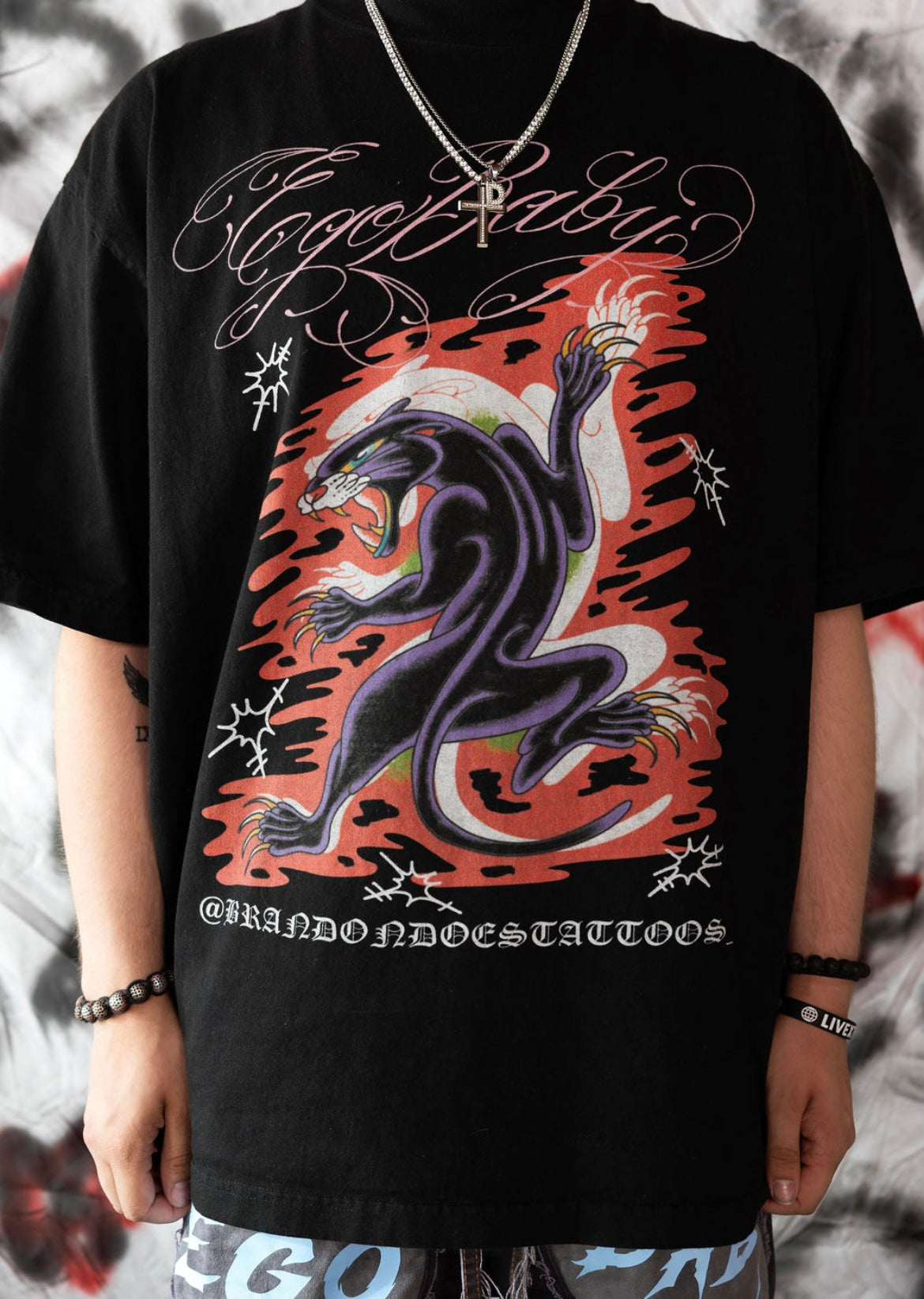 Panther shirt EB x Brandondoestattooas