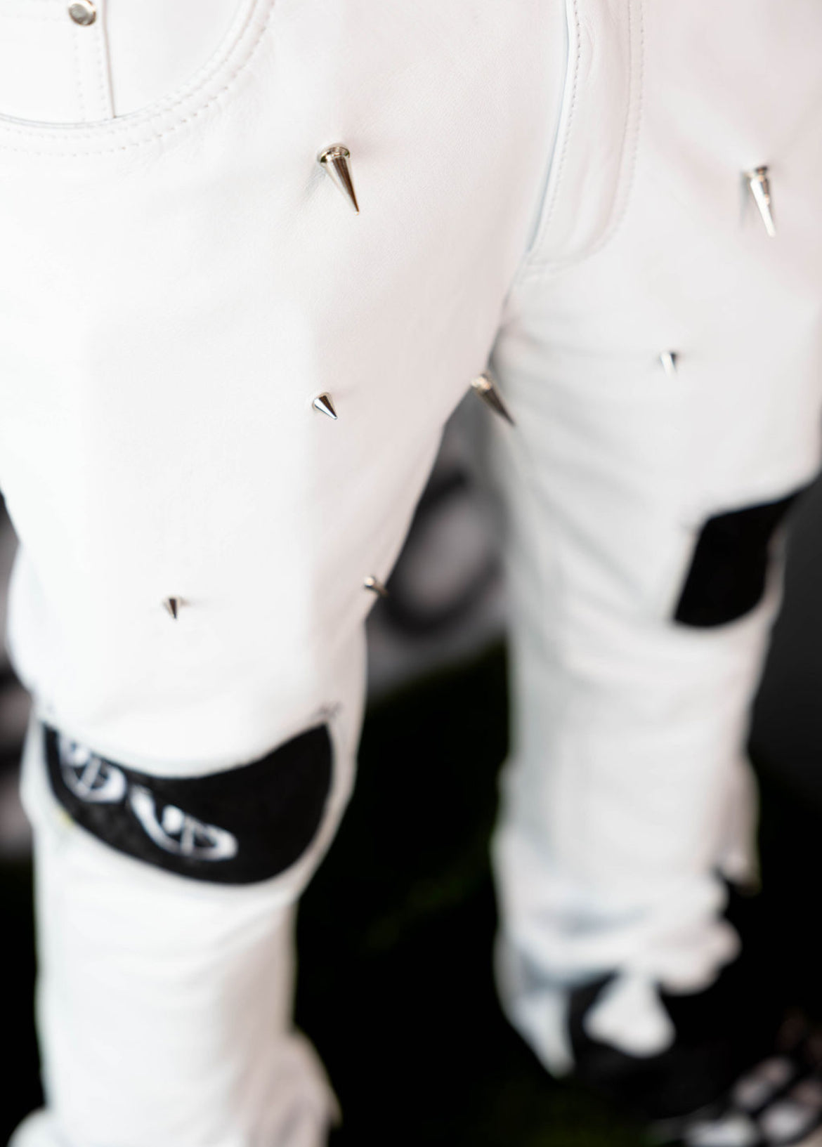 1-1 Spike Leather pants