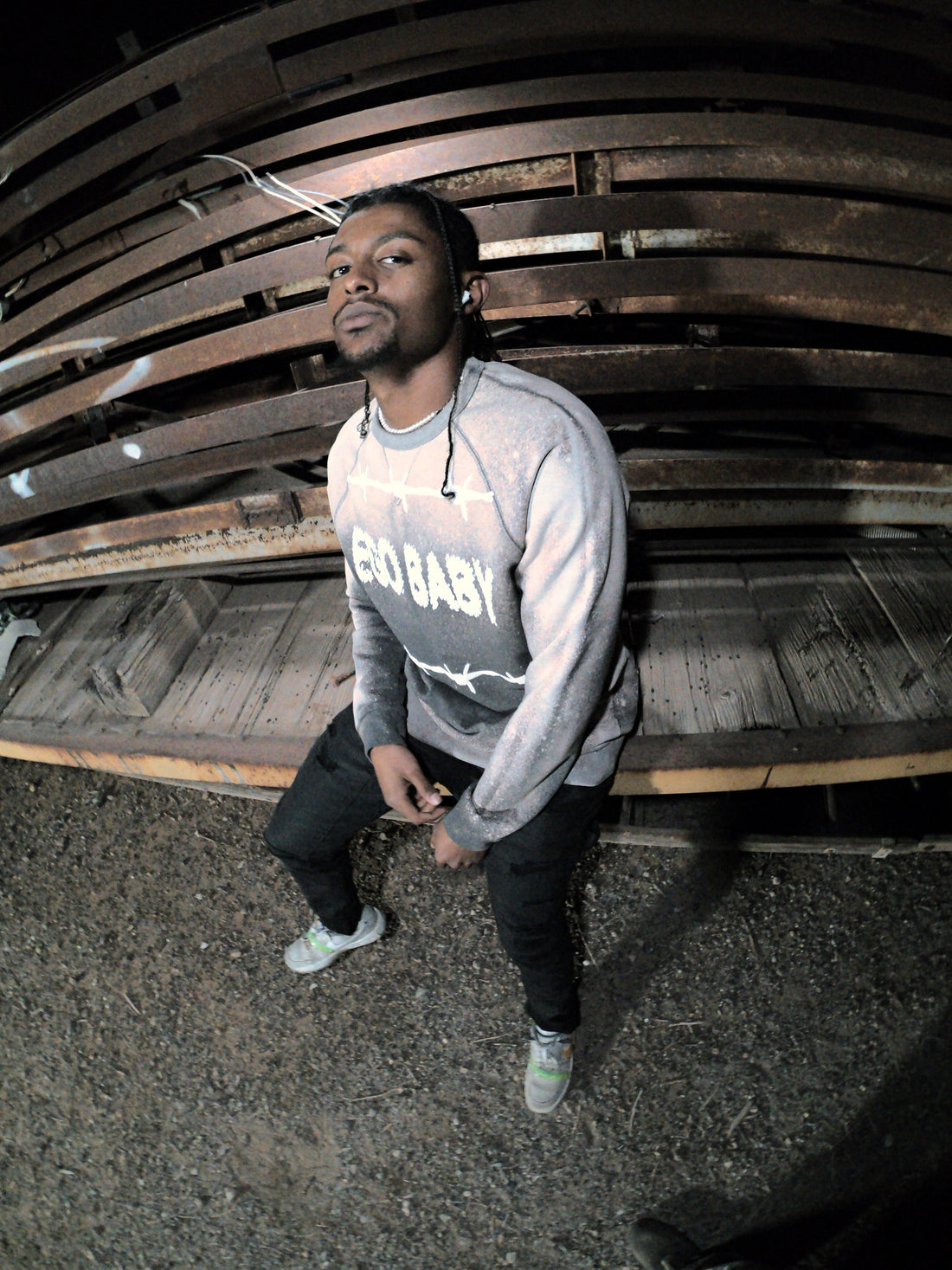 EGO BABY 1-1 SUN-FADE PUFF PRINT SWEATER