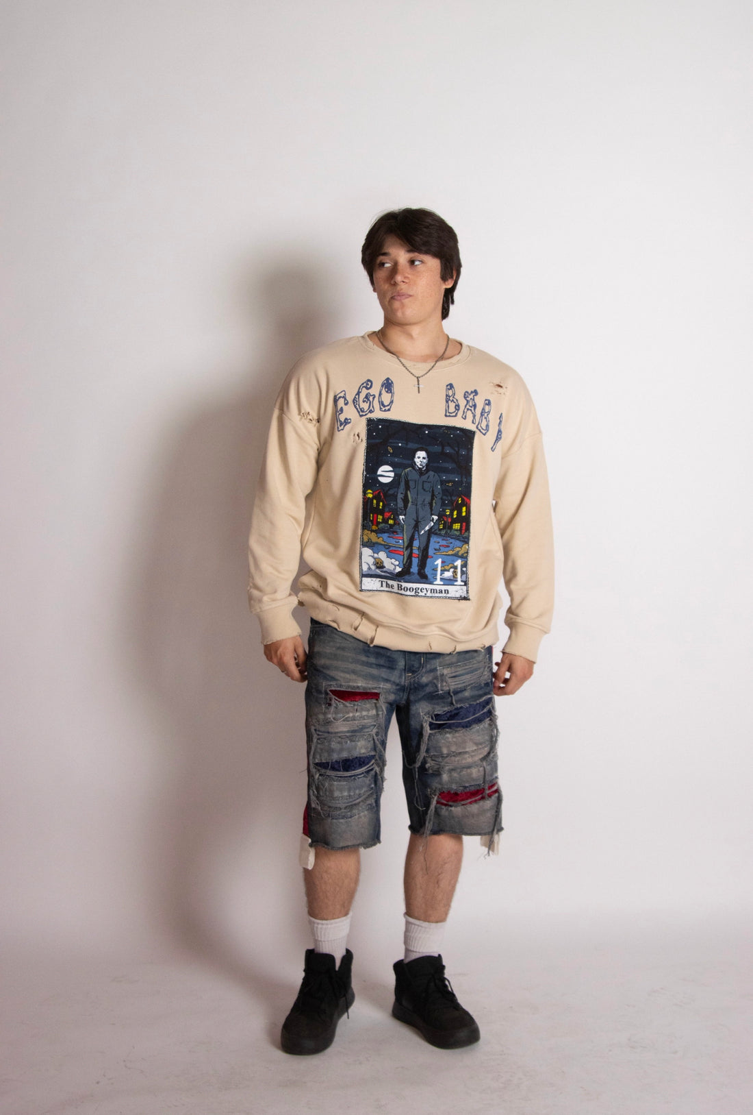 EGO BABY 1-1 red/blue checked shorts