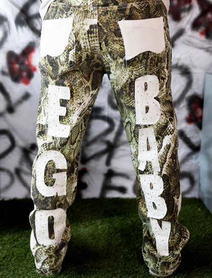 1-1 Crystal Snake Pants