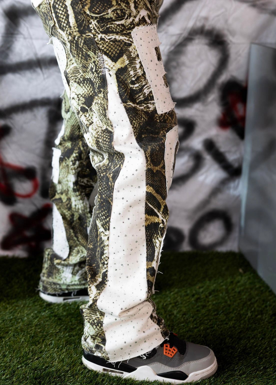 1-1 Crystal Snake Pants