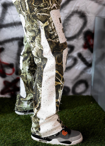 1-1 Crystal Snake Pants