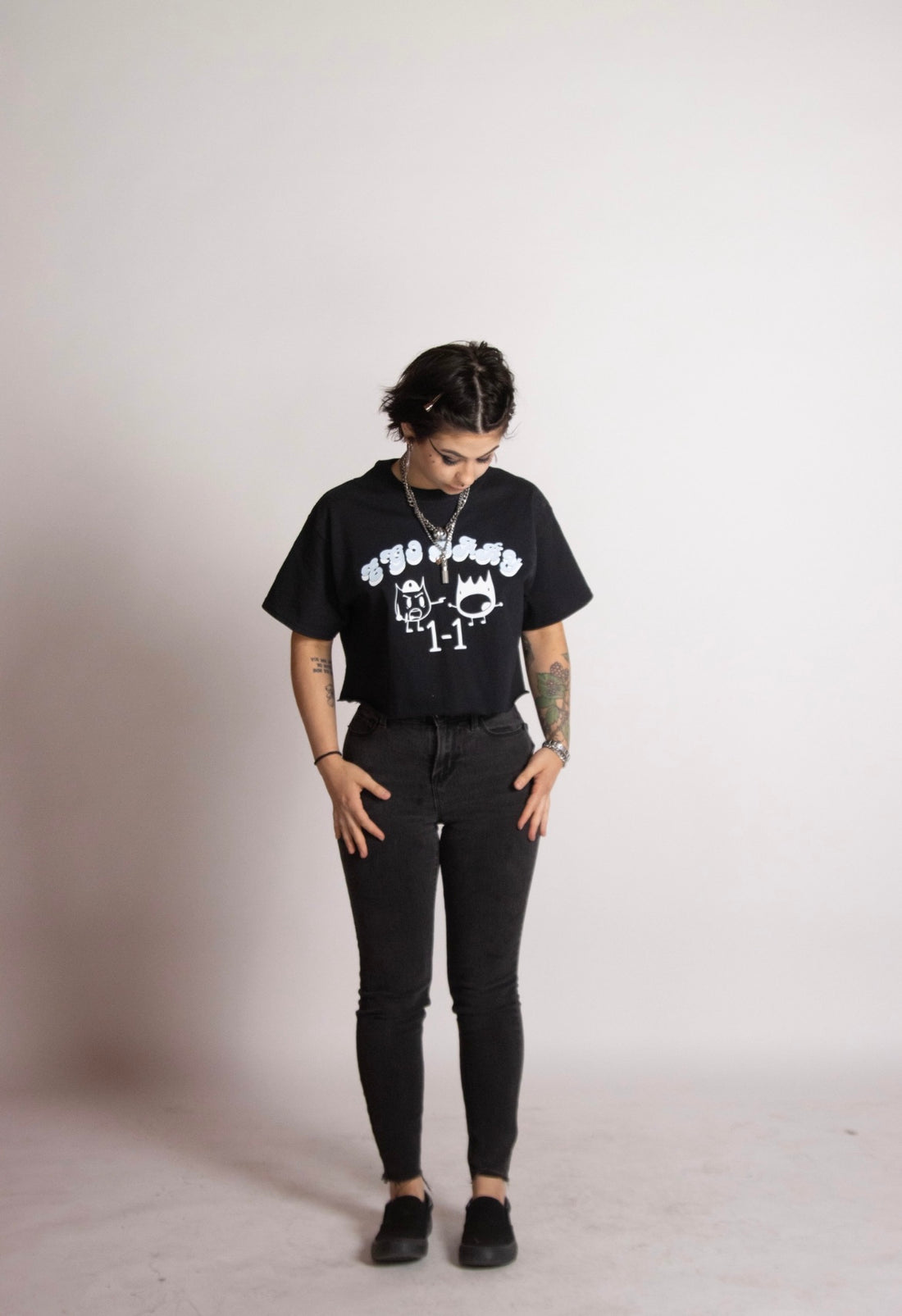 EGO BABY 1-1 crop top comic cop