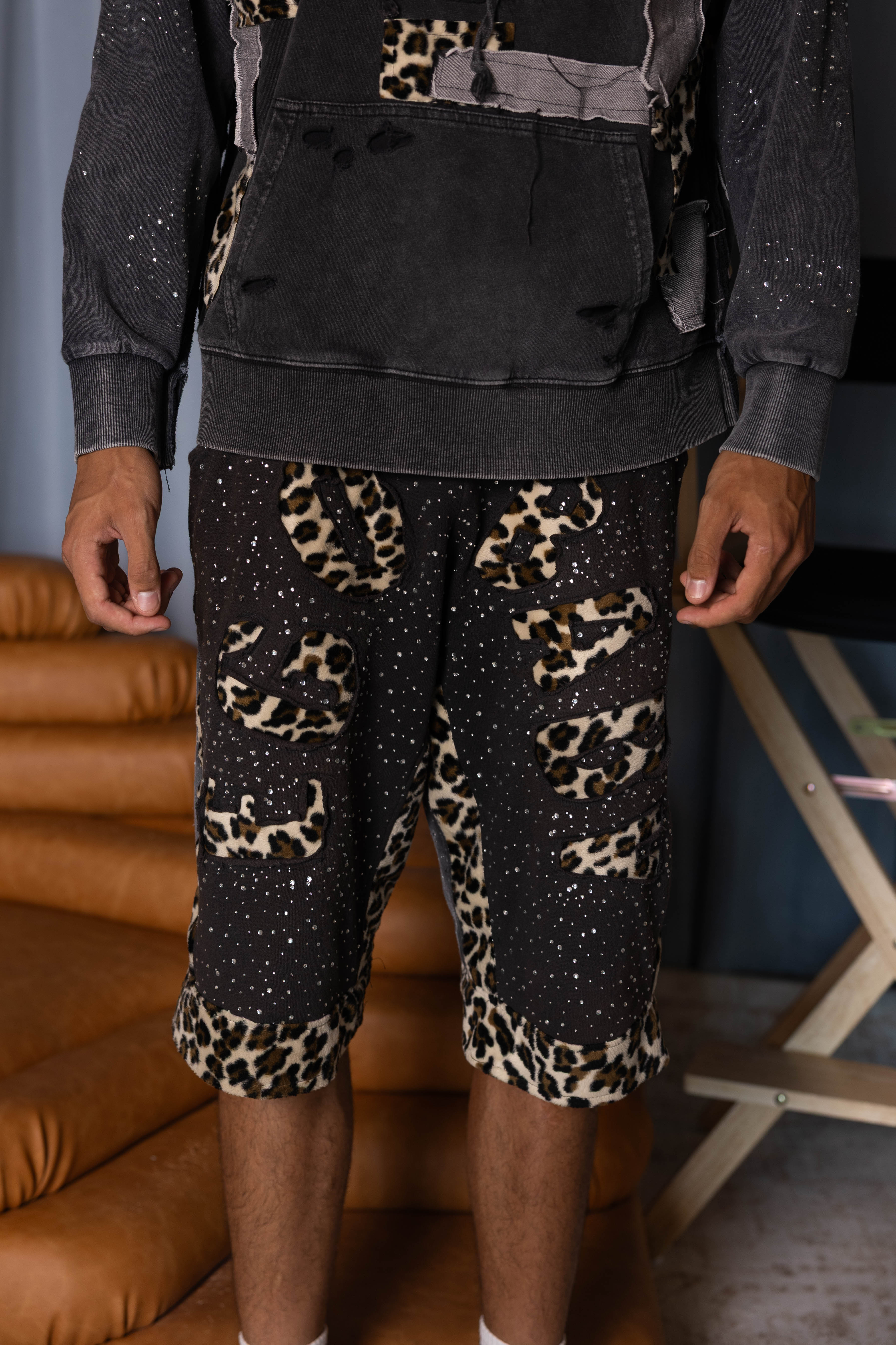 1-1 Cheetah Print Shorts
