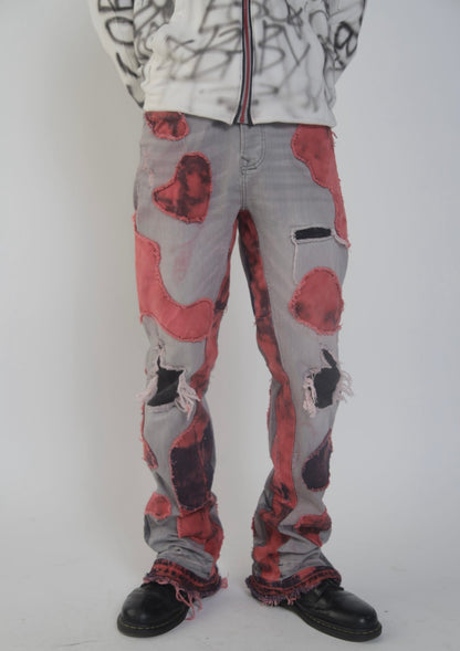 1-1 Red Splat Pants