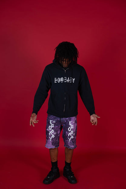 1-1 EB Purple Splat Shorts