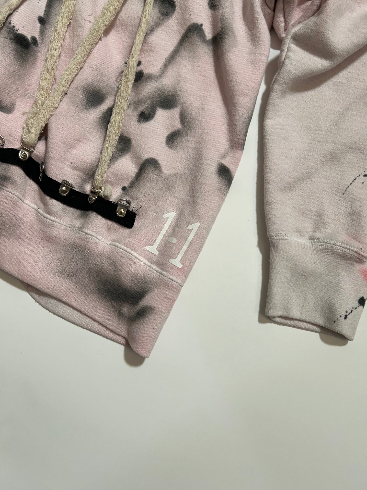 White Cross Rope Zip-Up