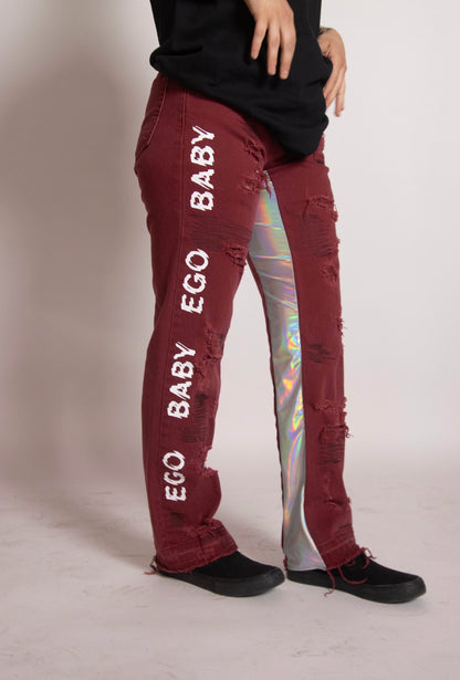EGO BABY 1-1 Red/reflective stack jeans