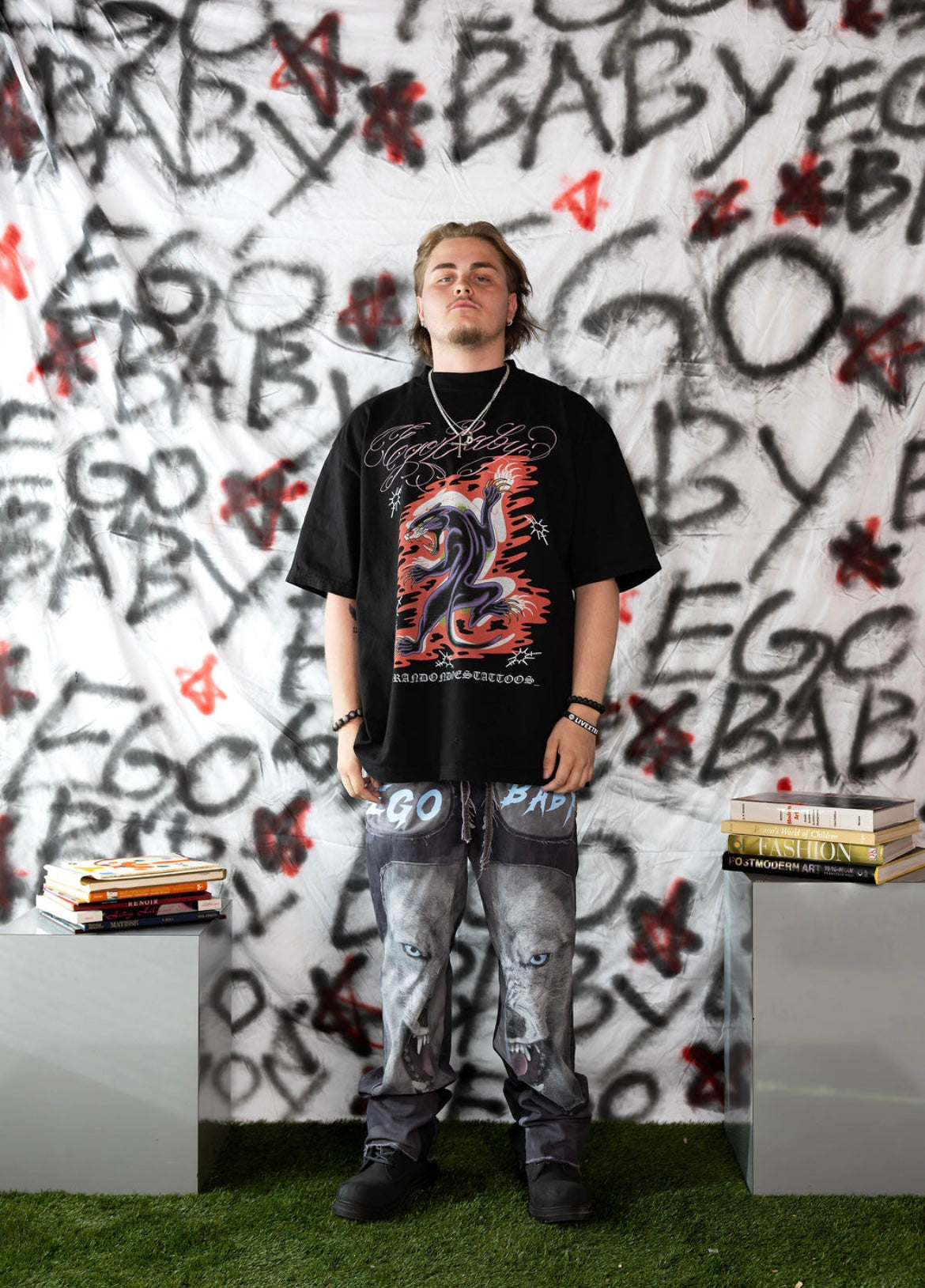 1-1 Wolf Double Knee Pants