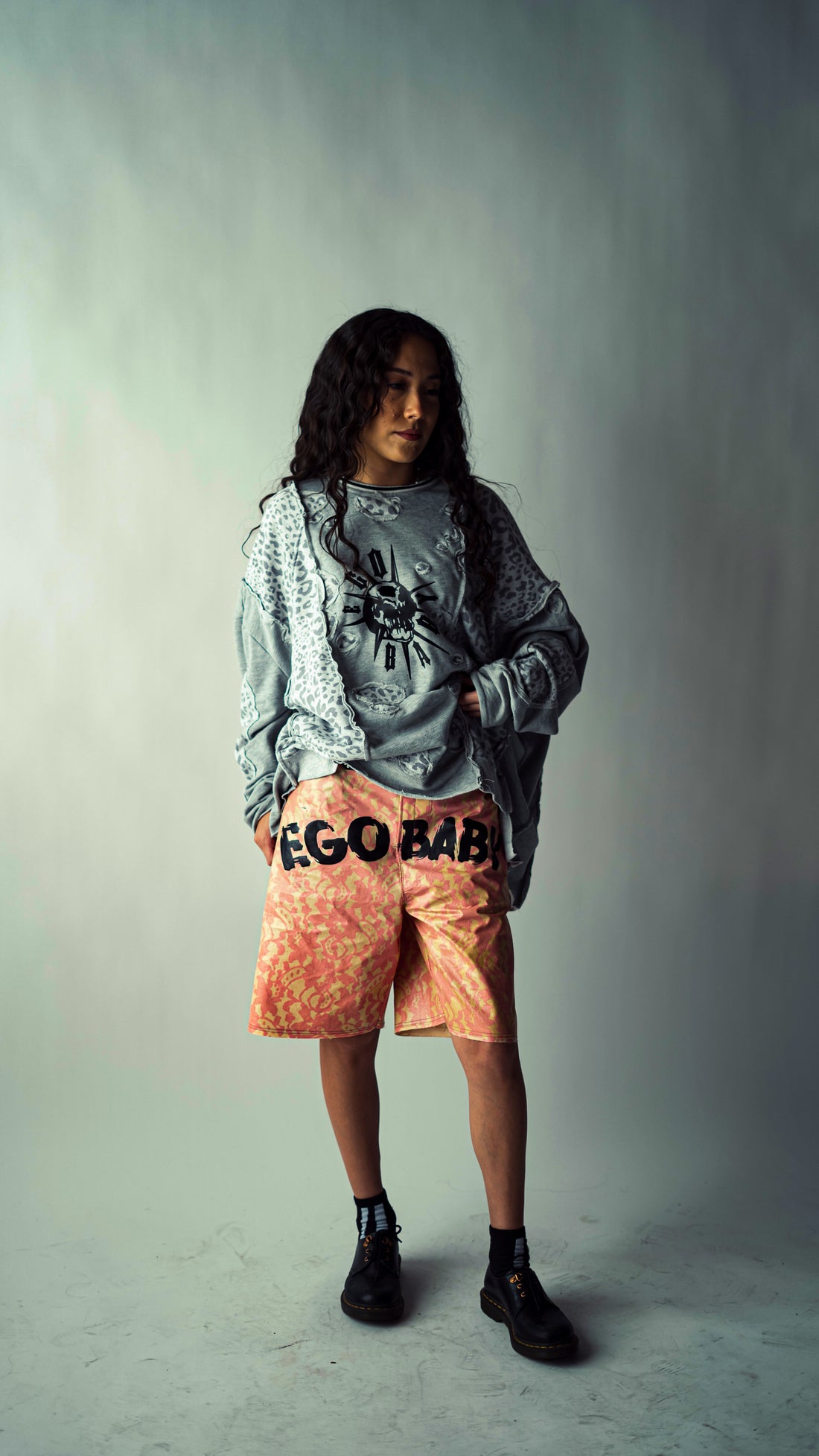 1-1 Cheetah Long Sleeve Light Sweater