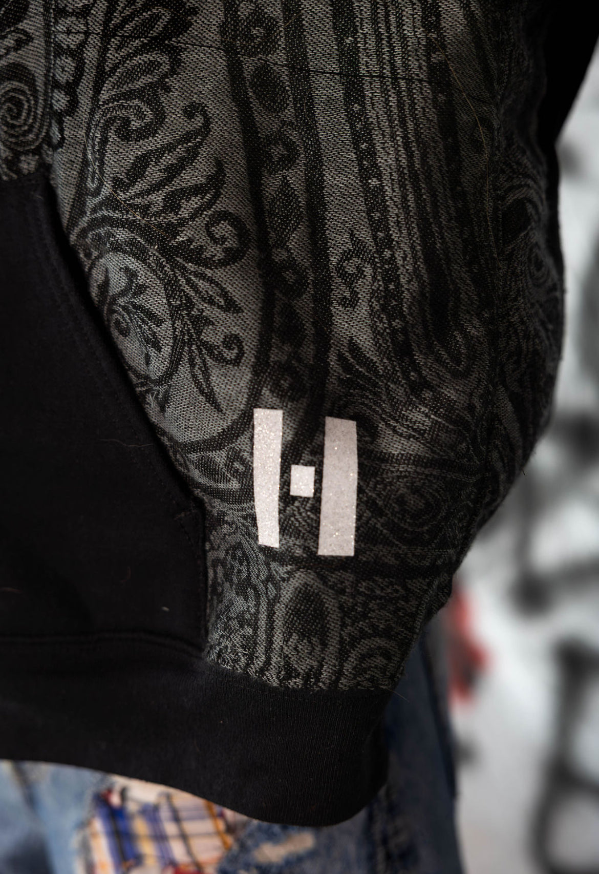 1-1 bandanna pattern, scarf hoodie