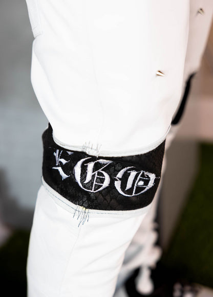 1-1 Spike Leather pants