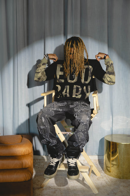 1-1 EB Waffle Army Long Sleeve
