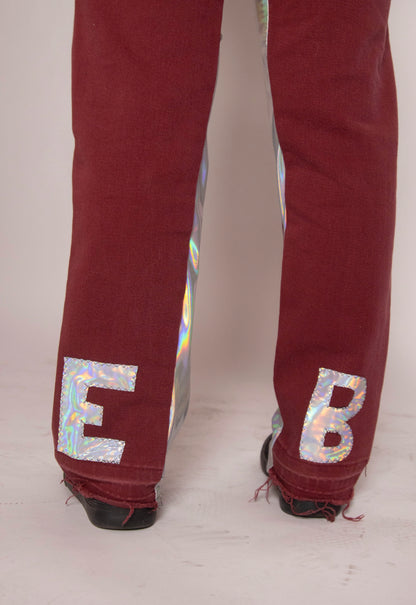 EGO BABY 1-1 Red/reflective stack jeans