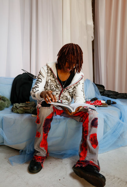 1-1 Red Splat Pants