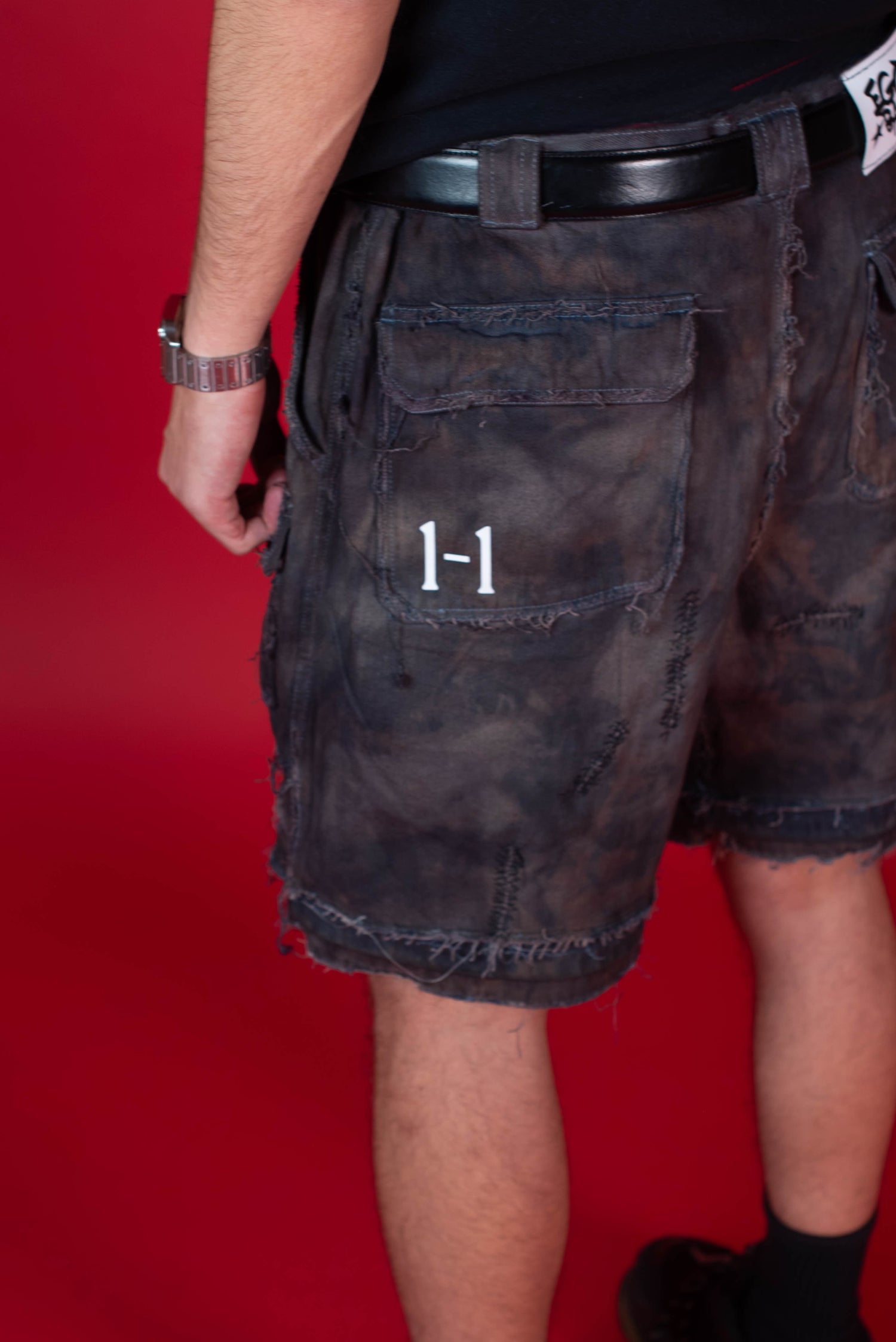 1-1 EB Dark tie-dye Shorts