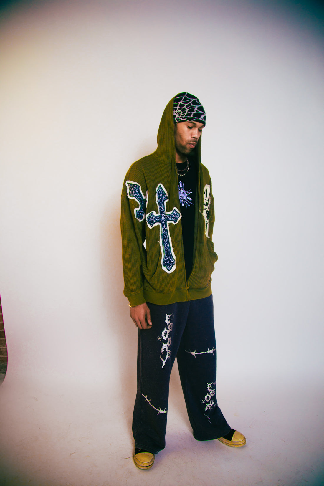 1-1 Green Cross Zip-up