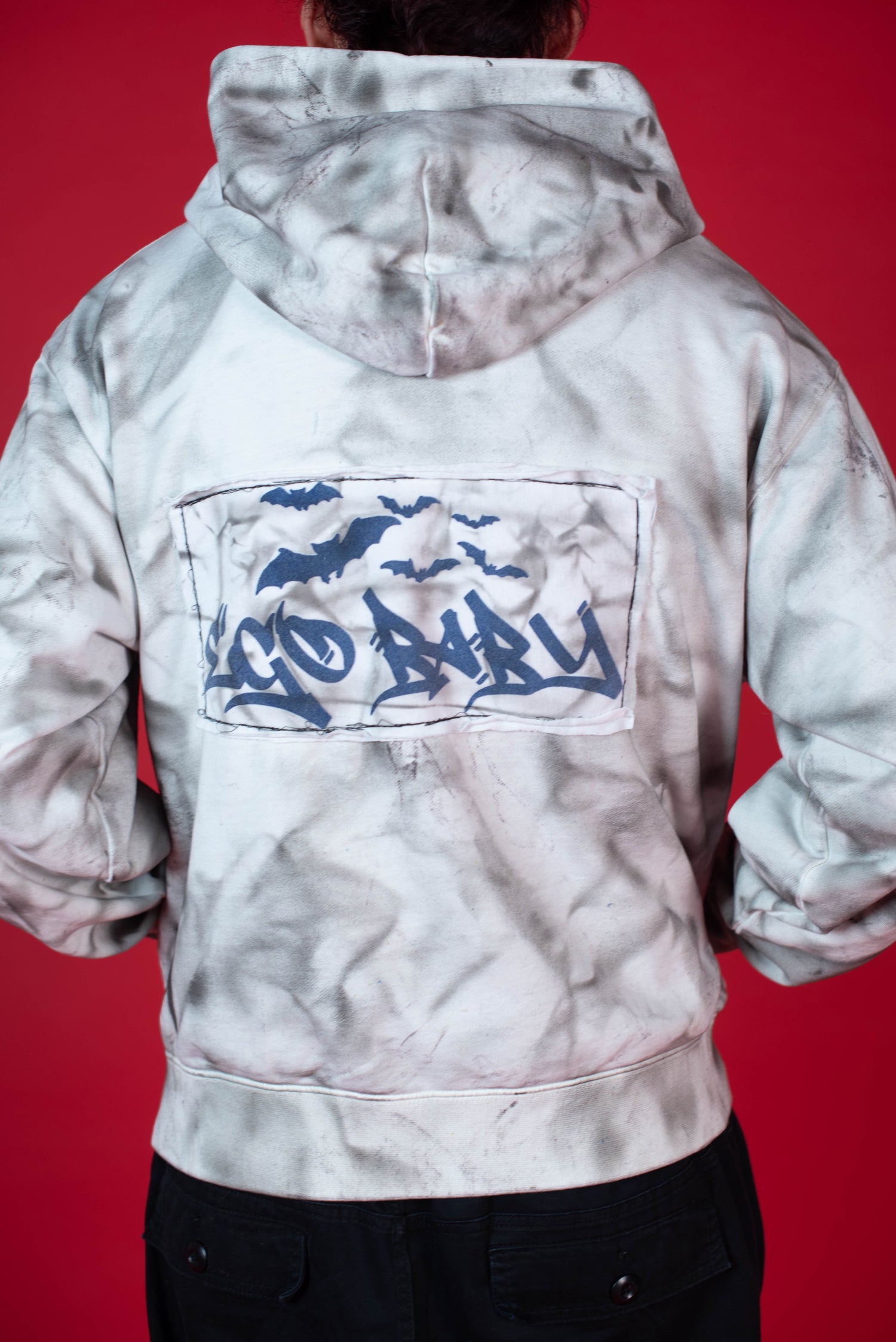 1-1 EB Dirty White Patchwork Zip-Up