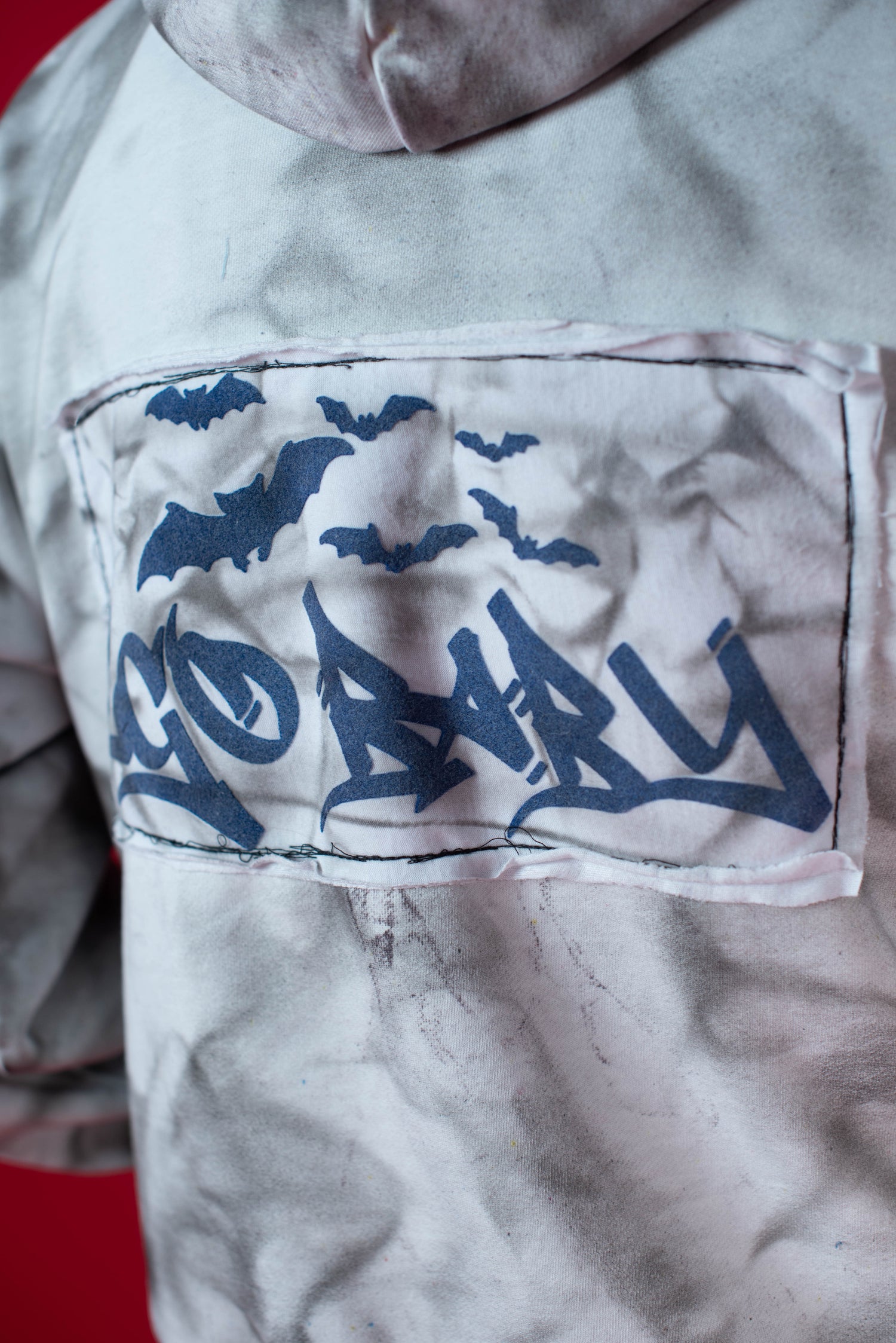 1-1 EB Dirty White Patchwork Zip-Up